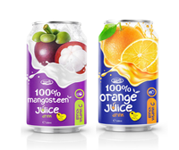 Pure Mangosteen Sap Tropisch Fruitdrankje Gesteriliseerd Versgeperst 330ml Blik Bulk Leverancier Private Label Fabriek ISO
