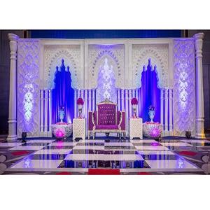 Paneles de Fondo 3D para Escenario de Boda Árabe, Marcos 3D Modernos para Escenario de Boda Marroquí, Marcos y Paneles Blancos para Escenario de Boda Inglesa, EE. UU. - Product Image 1