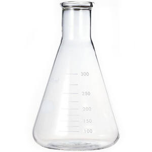 Frasco cónico transparente de vidrio de borosilicato de alta calidad Logotipo personalizado Varias capacidades (10ml-5000ml) Diseño de boca estrecha para laboratorio - Product Image 2