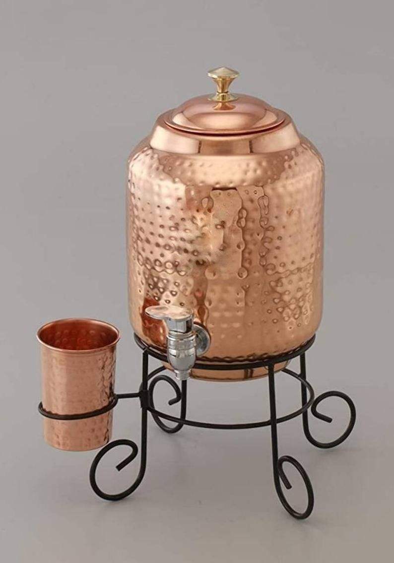 natural copper color water pot