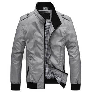 Wholesale High Quality Spring Nylon Flight Bomber <b>Jacket</b> for Men Custom Logo <b>Plus</b> <b>Size</b> Men's Puffer Bomber <b>Jacket</b> Satin Fabric - Product Image 3
