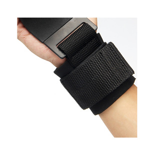 Unisex Straight Super Curved Rod Nylon Hand-<b>bar</b> Wrist Straps Fitness Weight Lifting Gym Hooks - Product Image 2