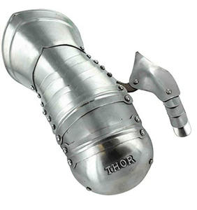 Nuevos guantes de acero de armadura SCA LARP, guanteletes de caballero medieval, regalo funcional, acabado plateado - Product Image 4