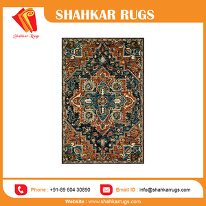 Custom Size Modern Design Wool <b>Rug</b> Hand <b>Tufted</b> Rust Multi-Color Prayer Style for Home Office Dining Room Thick Plush Pile - Product Image 4