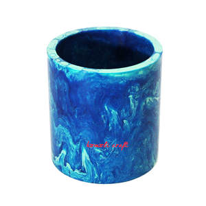 Handmade <b>Resin</b> Flower <b>Vase</b> for Home Decor Custom Colors Available for Diwali Festivities - Product Image 2