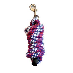 Corde de plomb Cordes de plomb en coton de qualité supérieure Multi Color Horse Lead Rope Foot Robuste Poly Brass Snap-Fabriqué en Inde. - Product Image 1