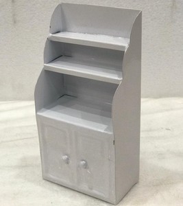 Casier Miniature en métal blanc, petite maison de poupée, meilleure vente, échelle - Product Image 4