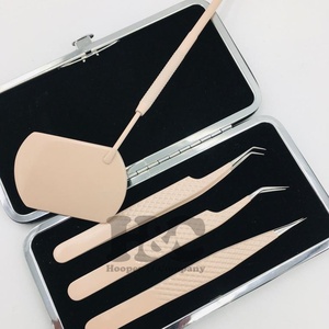 New Nude Eyelash <b>Tweezers</b> Stainless Steel Sustainable <b>Tweezers</b> Sustainable mink False Eyelash Extension <b>Tweezer</b> Logo Offer - Product Image 4