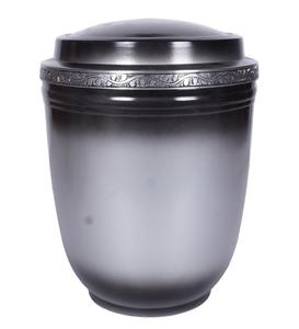 URNE DE CRÉMATION EUROPÉENNE EN MÉTAL, URNE ADULTE NOIR BRILLANT - Product Image 5