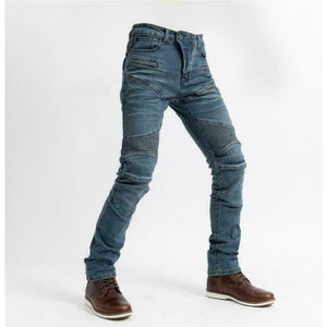 Jean en Denim de haute qualité pour hommes, pantalon de moto, couleur noire, collection 2021 - Product Image 4