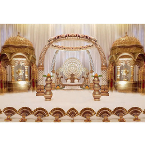 Superbe mariage srilankan Mahraja Mandap Grand mariage indien Fibre Mandap UK Mariage traditionnel Célébration Grand Mandap - Product Image 1