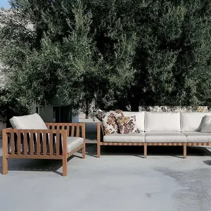 专业柚木木结构沙发户外休闲花园家具