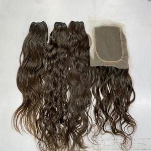 Extensiones de Cabello Humano Remy Virgen Indio de un Solo Donante, Doble Trama, Alta Calidad, Tejido Doble a Máquina - Product Image 1