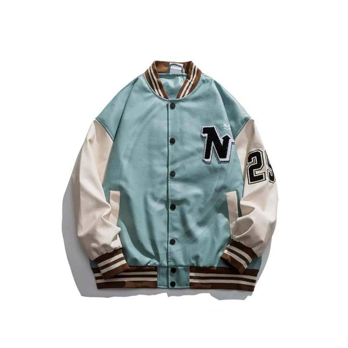 2021 Hip Hop giacca uomo cappotto di pelle invernale embrione <span class=keywords><strong>moto</strong></span> uomo Bomber stadio Unisex Varsity Letterman cappotto delle donne