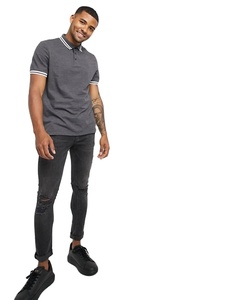 เสื้อแนวสตรีทแวร์ลำลองของผู้ชาย,เสื้อยืดกีฬาสีพื้นระบายอากาศได้ดีเรียบง่าย - Product Image 1