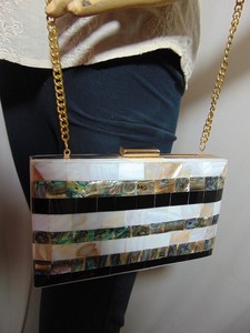 Handmade clutch bag Metal frame purse wallet sling bag bridal bags - Product Image 3
