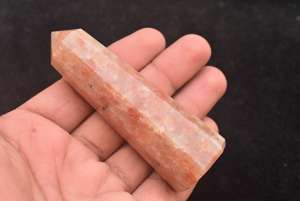 Piedra de Sol (Sunstone) de Alta Calidad, Color Durazno, 20-55mm, Cristal Natural Hecho a Mano de la India, Venta al por Mayor para Decoración de Relojes - Product Image 3