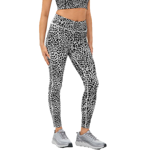 Mallas de Yoga de cintura alta para mujer con estampado de control de barriga pantalones de entrenamiento ajustados - Product Image 6