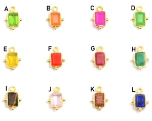 Joaillerie en argent Sterling 925 pour fabrication de bijoux, livraison gratuite, en or, pierres précieuses multiples, forme rectangulaire, lien de charme, connecteur de lunette - Product Image 2