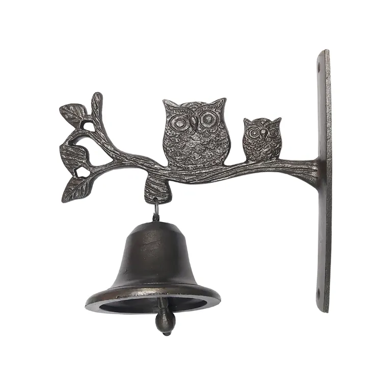 Direct Factory Sale Cast Iron Matte Lacquered Antique Decorative Door Bells at Low Market Price