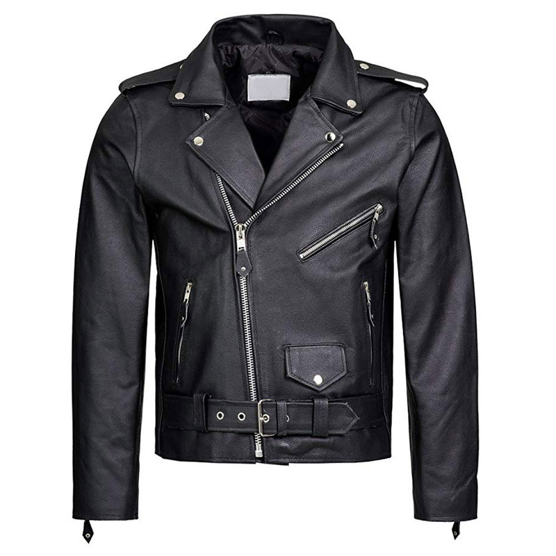 Hot Sale Men Leather Motorbike Jacket