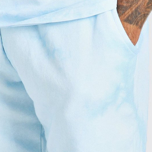 ขายส่งฤดูร้อนแฟชั่นแขนสั้นเสื้อยืดและกางเกงขาสั้นชุดสำหรับผู้ชายที่มีโลโก้ที่กำหนดเอง - Product Image 2