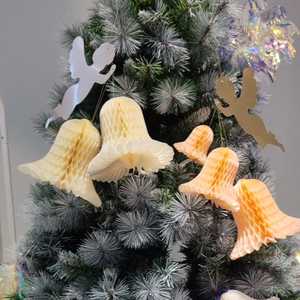Paper <b>Bell</b> Christmas Ornaments Hanging Decorations Traditional Style Handicraft Indoor Use - Product Image 1