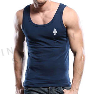 Camiseta sin mangas de algodón 100% para hombre, ropa informal para exteriores, venta al por mayor - Product Image 1