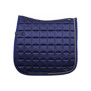 Tapis de dressage en satin avec passepoil métallique, matelassé de luxe, pour l'équitation, avec doublure à séchage rapide et personnalisation de la marque - Product Image 3