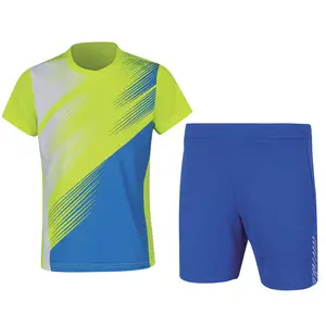 Tessuto comodo Da Tennis Uniformi Mezze Maniche O Collo Sublimazione del Poliestere Degli Uomini di Migliore E di Alta Qualità Da Tennis Uniforme