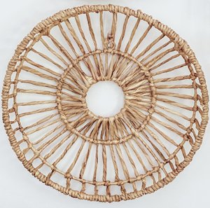 Juego de 3 Cestas Boho Hechas a Mano en Vietnam, Platos Decorativos Tejidos para Colgar en la Pared - Product Image 2