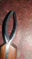 Ensemble d'instruments vétérinaires équins 3 pièces avec poignée confortable Petits couteaux à boucle de sabot moyens et grands pour les soins des chevaux