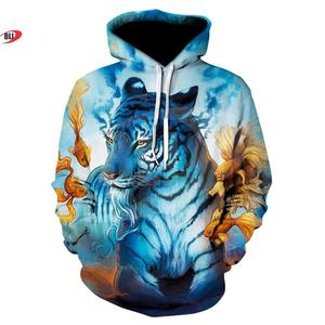 Sweat à capuche à sublimation pour hommes, vêtements de sport d'hiver, sweats à capuche 100% tissu en polyester avec logo personnalisé pour hommes et femmes - Product Image 3