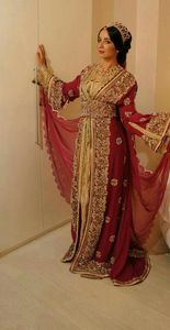 Caftan de mariage et de fête, robe élégante avec des perles en verre de cristal incrustées, travail en pierre, nouvelle collection, 2021 - Product Image 2