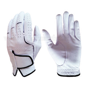 ถุงมือกอล์ฟหนัง cabretta แบบเต็มตัวสีขาวนุ่มสำหรับกีฬากลางแจ้ง - Product Image 1