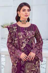 Vêtements de soirée en tissu mousseline de soie pour dames costumes Kameez Shalwar vêtements ethniques en coton de style pakistanais pour mariage indien pakistanais - Product Image 4