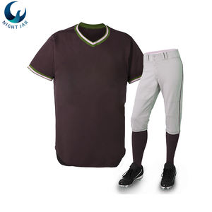 ชุดเบสบอลพิมพ์ลายดิจิตอลออกแบบเองราคาส่งถูก ผลิตจากโพลีเอสเตอร์ 100% แห้งเร็ว ระบายอากาศได้ดี มีไซส์พลัสสำหรับทีม - Product Image 4