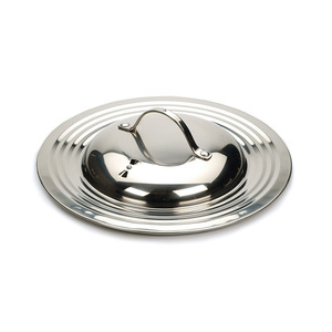 Tapa universal ajustable de acero inoxidable para sartenes y ollas de 8 a 12 pulgadas, con control de vapor ventilado, apta para lavavajillas - Product Image 1