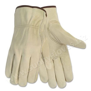 Cow Leather Rigger -<b>Gloves</b> Beige Color <b>Driver</b> Working -<b>Gloves</b> - Product Image 3