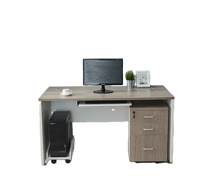 Simple Assembly Steel Frame Writing Desk Home Office Small Study Workstation Industrial Style PC Laptop Table