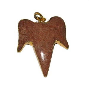 จี้รูปฟันฉลาม Aventurine,จี้หยิ่งรูปฉลาม Aventurine จี้หยิ่งสำหรับจำหน่าย - Product Image 1
