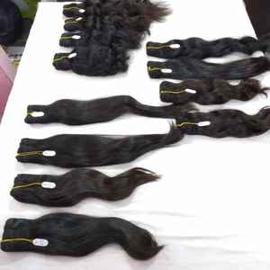 100% pas cher pleine dentelle perruque Indienne cheveux humains perruque synthétique pour faire des extensions de cheveux - Product Image 2