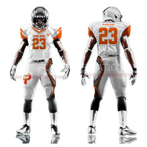 2025 gros uniforme de Football américain pour garçons jeunes couleur personnalisée XL haut de Football américain chemises Technique de Sublimation - Product Image 2