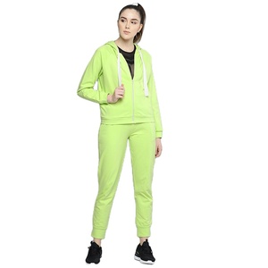 Custom Women's Fluorescent Jogger Tracksuit 2-Piece XXL Size Sweat <b>Suit</b> <b>Pants</b> Set Fall Clothing With Plus Size Feature Logo - Product Image 1
