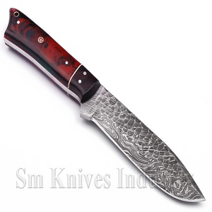Cuchillo de pelar de caza de Damasco hecho a medida, forjado a mano (Smk1356) - Product Image 6