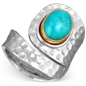 Anillo de Plata de Ley 925 con Turquesa Natural, Joyería Hecha a Mano para Proveedores Mayoristas, Precio al por Mayor, ODM, OEM - Product Image 1
