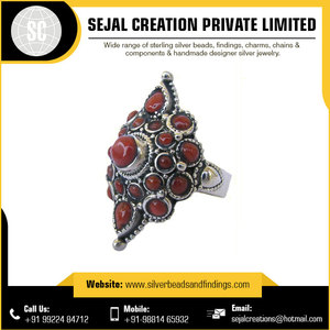 แหวนเงินสเตอร์ลิง925เครื่องประดับดีไซน์ล่าสุดขายส่ง - Product Image 4