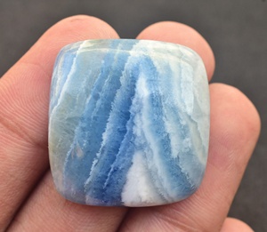 Scheelite Cabochon พลอยสีฟ้าแบบตุรกี,พลอยสีฟ้าคุณภาพสูงลายลูกไม้สีฟ้า Rhodochrosite - Product Image 2