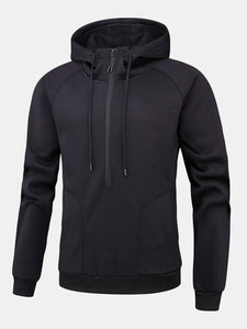 2019 Mới Thời Trang Thương Hiệu Người Đàn Ông Của Màu Rắn Mát Mẻ Chắp Vá Nửa Mở Áo Bông Vải Thoáng Khí Chống-Thu Nhỏ Lót Kích Thước 6XL OEM - Product Image 4