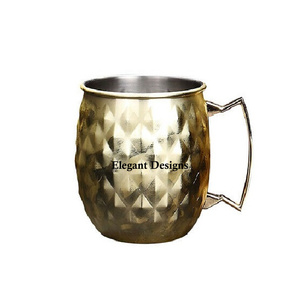 Taza de mula de Moscú para Bar, servicio de Hotel, tazón de cerveza de cobre redondo martillado clásico, de lujo, asequible - Product Image 5